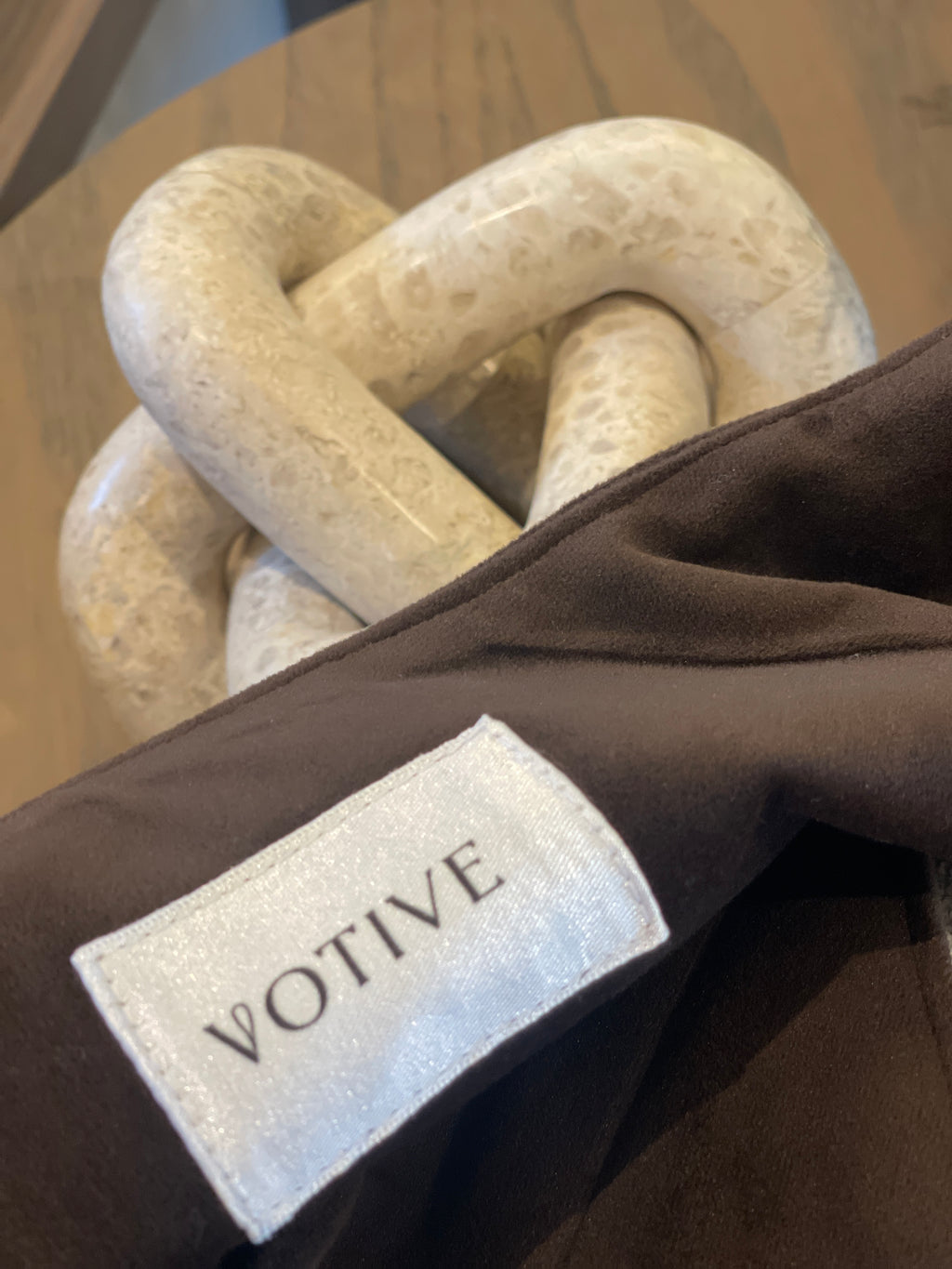 The XL Chocolate Velvet Kiss Clutch Bag