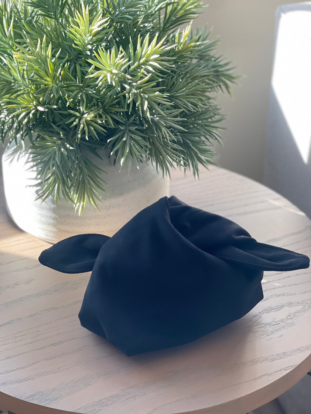 The Black Suede Kiss Clutch Bag