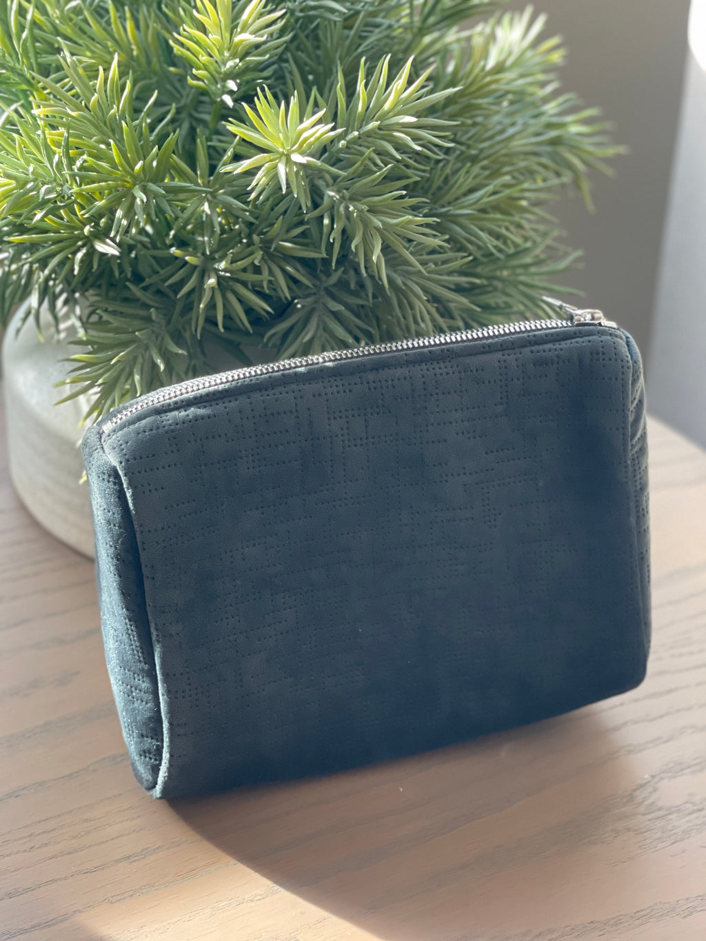 The Charcoal Velvet Pouch (Pre-Order)