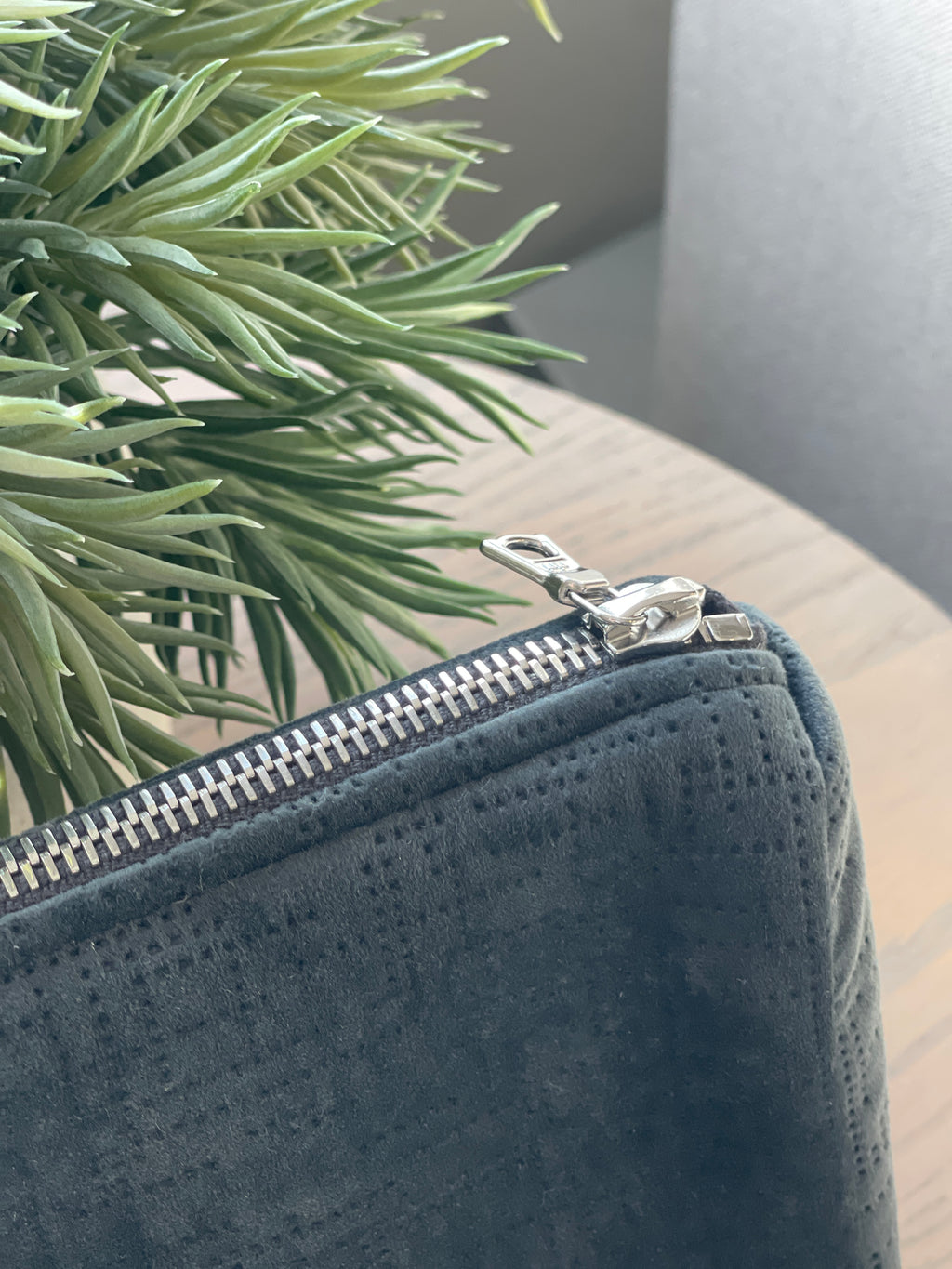 The Charcoal Velvet Pouch (Pre-Order)