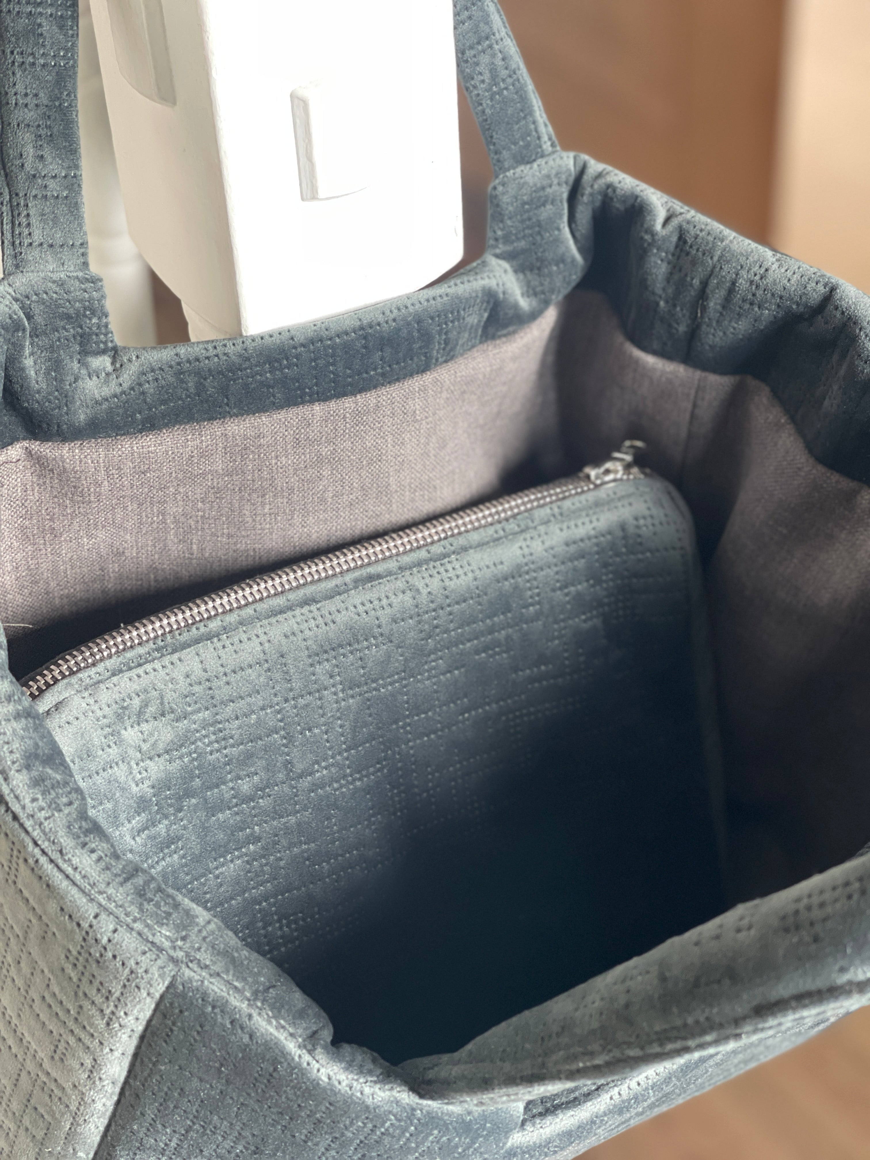 The Charcoal Velvet Pouch (Pre-Order)